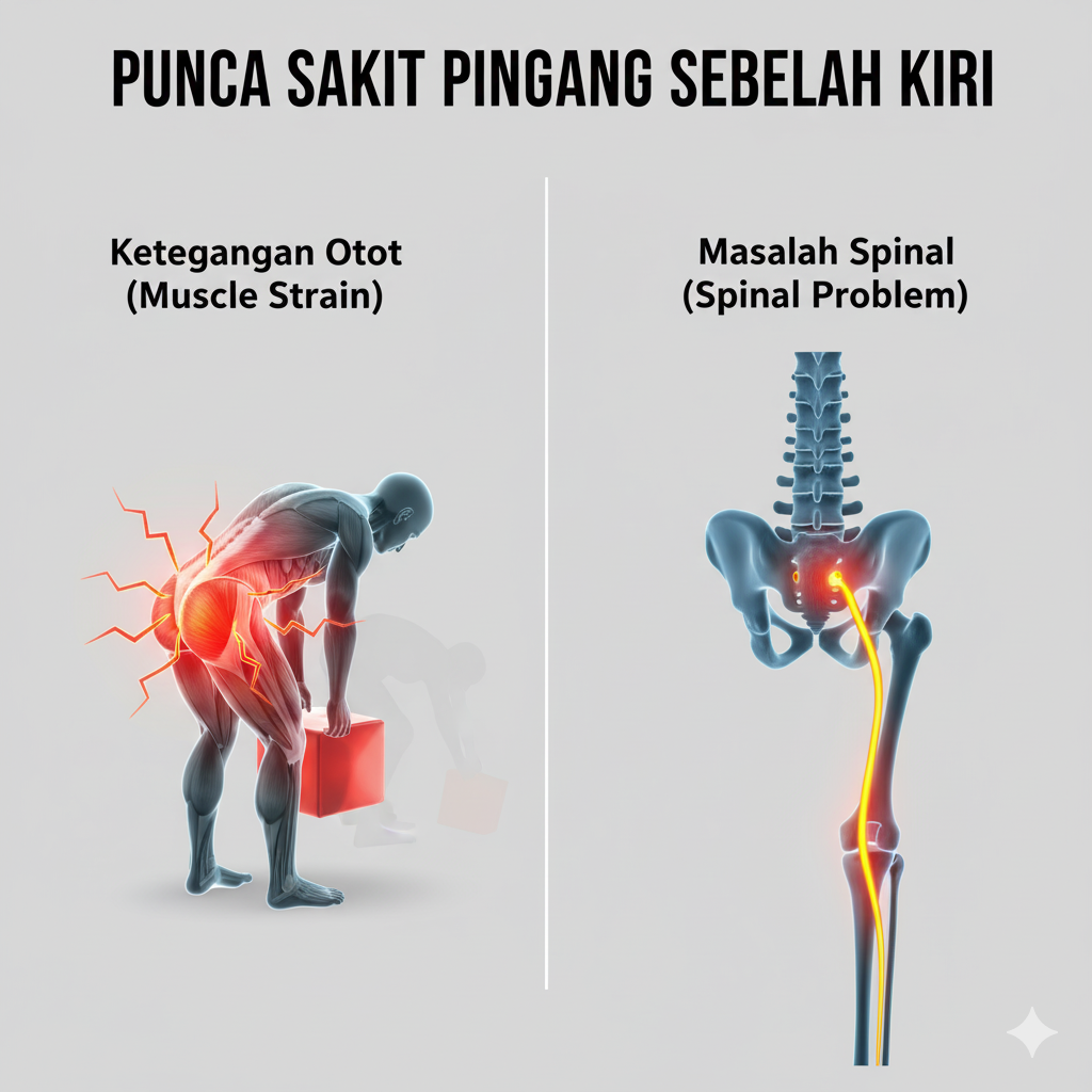 Punca Sakit Pinggang Sebelah Kiri